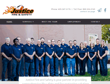 Tablet Screenshot of justicefire.com